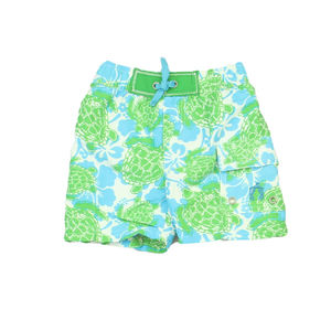 Cabanalife Boys White | Green | Blue Trunks size: 3-6 Months